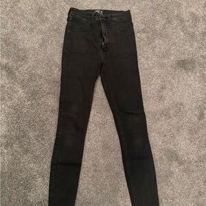 Abercrombie & Fitch Women's High Rise Black Jeans